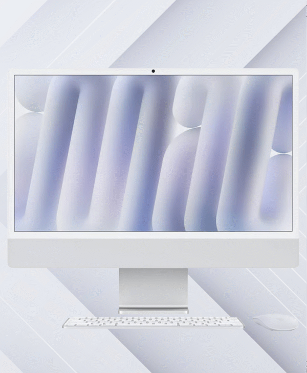 Desktop Apple iMac M4 24" 8 Core 16GB RAM 256GB SSD Silver (MWUC3LZ/A)