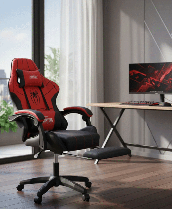 foto base SILLA MARVO CH-25 RD GAMING ROJA SPIDERMAN