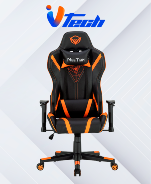 SILLA GAMER MT-CHR15 NEGRA-NARANJA MEETION