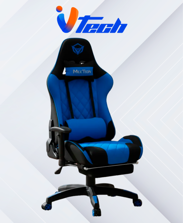 SILLA GAMER MT-CHR25 NEGRA-AZUL MEETION