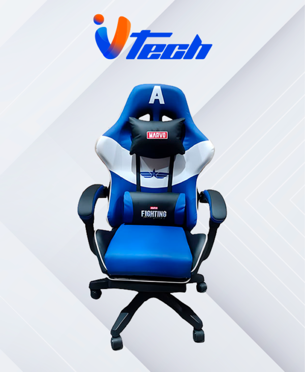 Silla gamer ch-25 azul marvo portada Silla gamer ch-25 azul marvo